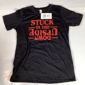 Decrum Mens T Shirt Size M Medium Top Short Sleeve Stuck In The Upside Down New